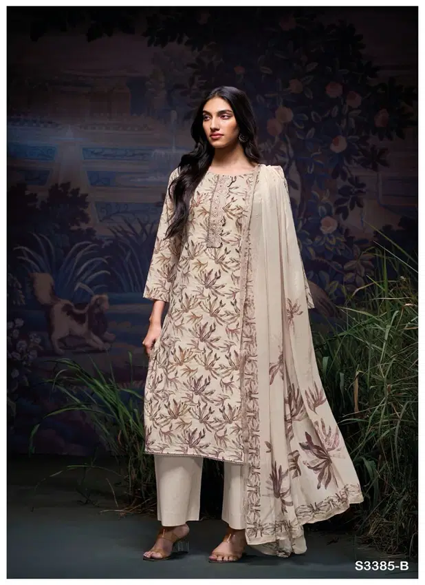 Ganga Ireland Cotton Linen Printed Embroidered Salwar Suit Collection